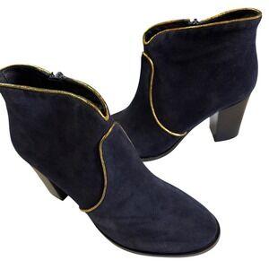 Souleido Black Suede  Ankle Boots, NIB,  minimalist, classic, quiet luxury